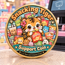 Support Coin for Snacking Tiger